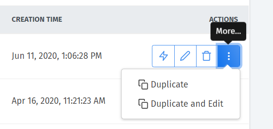 Duplicate Schedules Screenshot